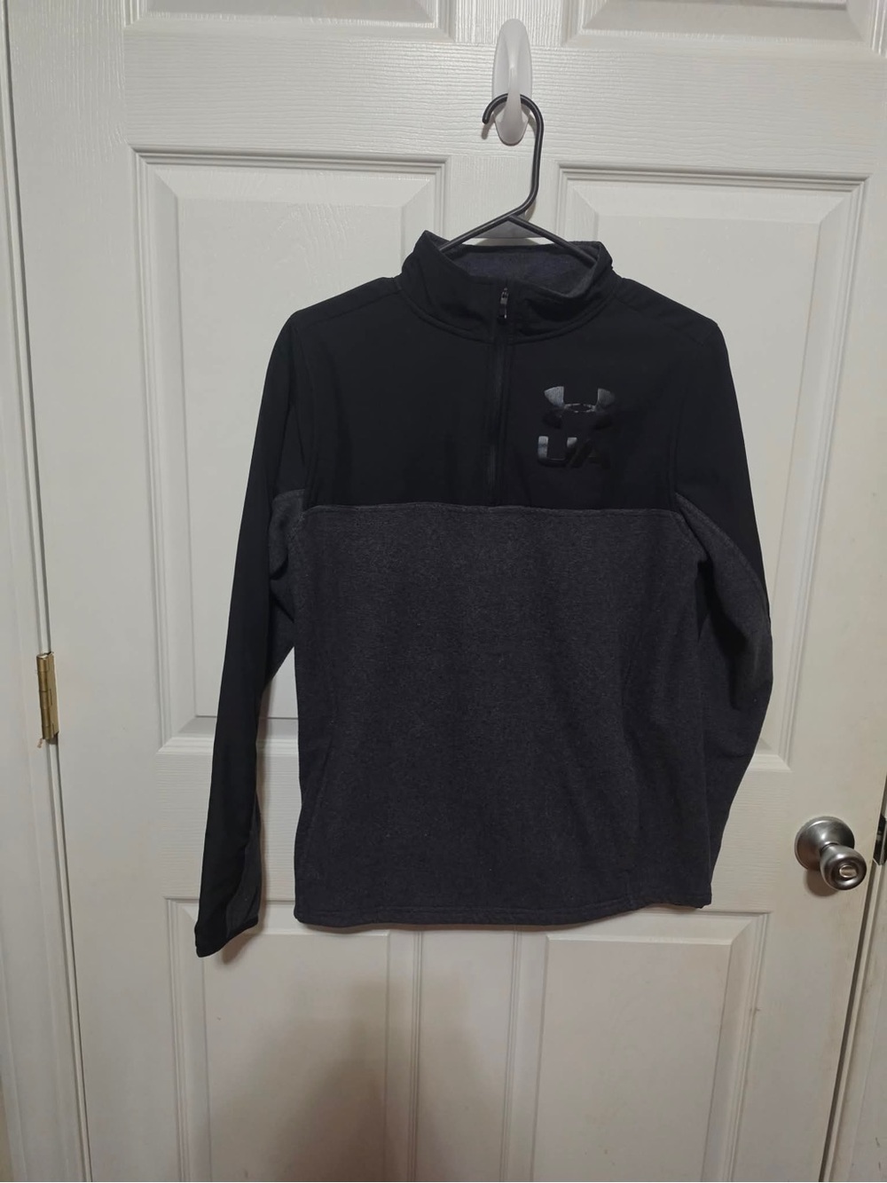 Under Armour Black & Charcoal Quarter-Zip Pullover